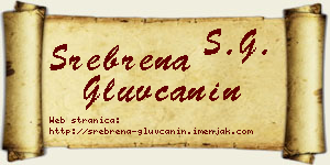 Srebrena Gluvčanin vizit kartica